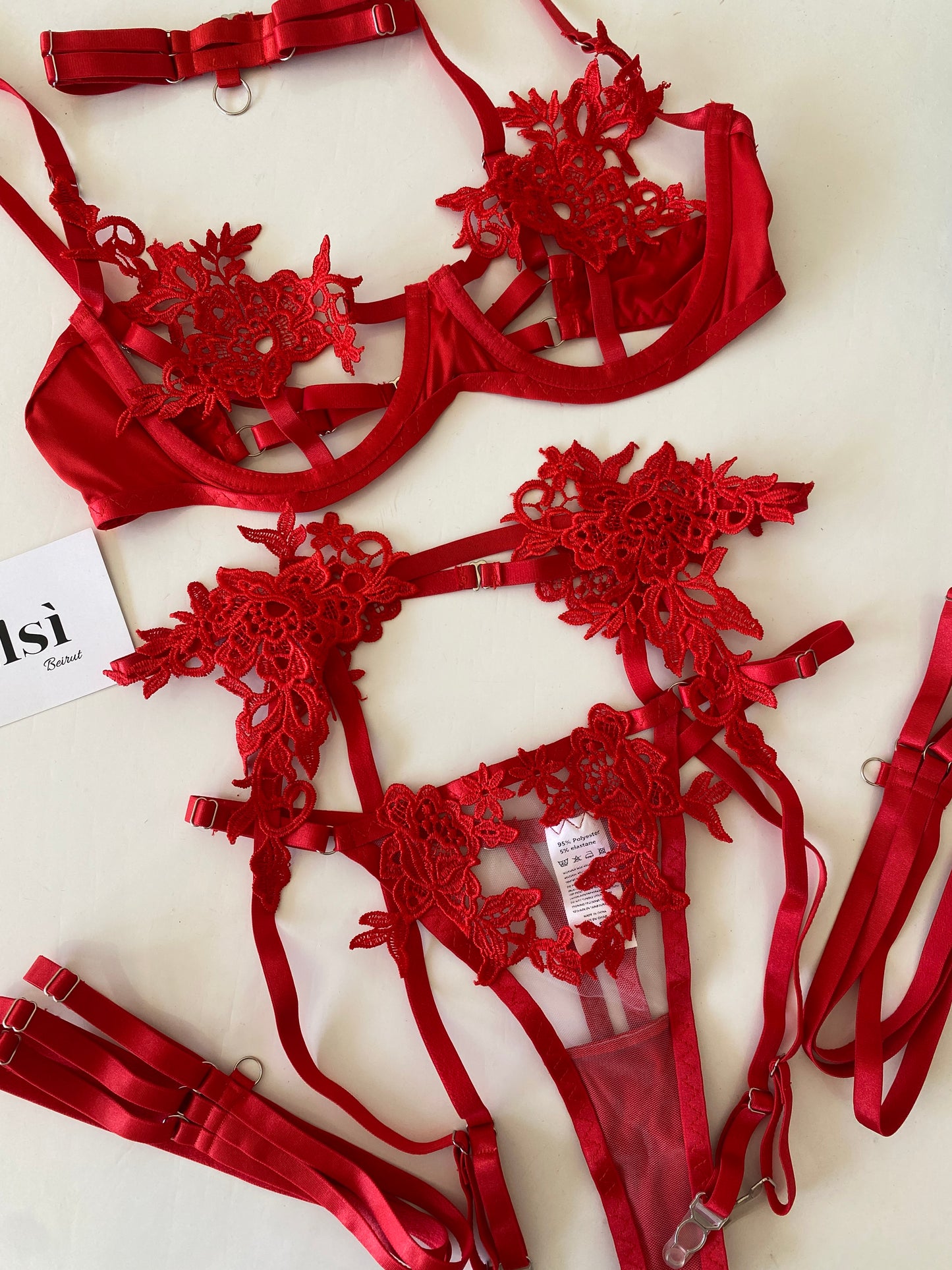 Fabi set in red