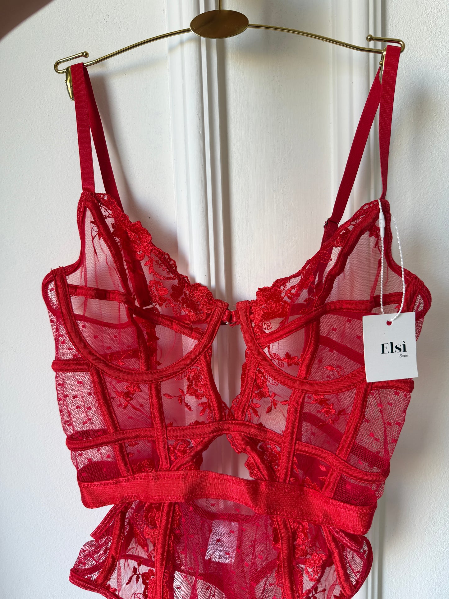 Dina bodysuit in red