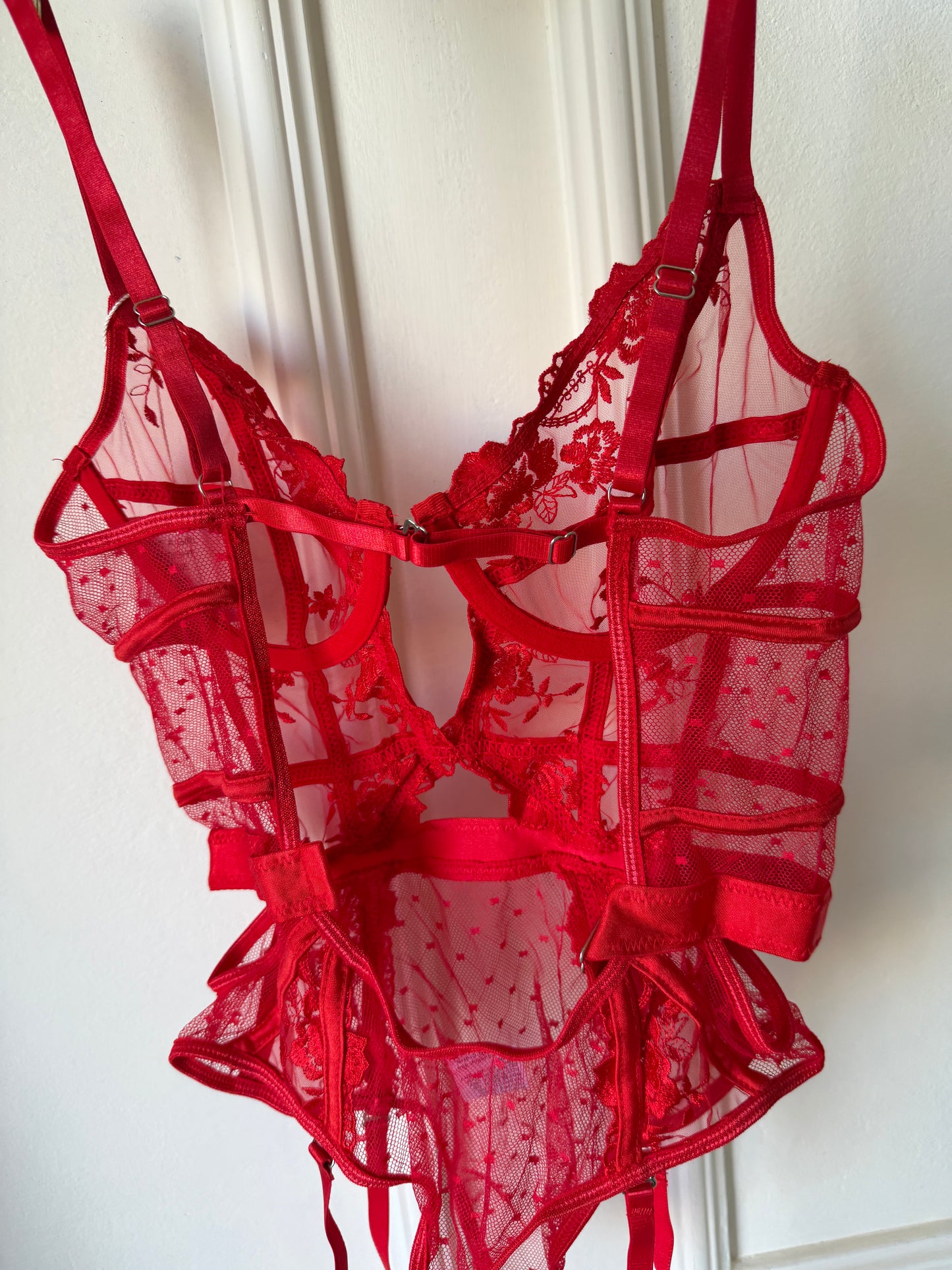Dina bodysuit in red