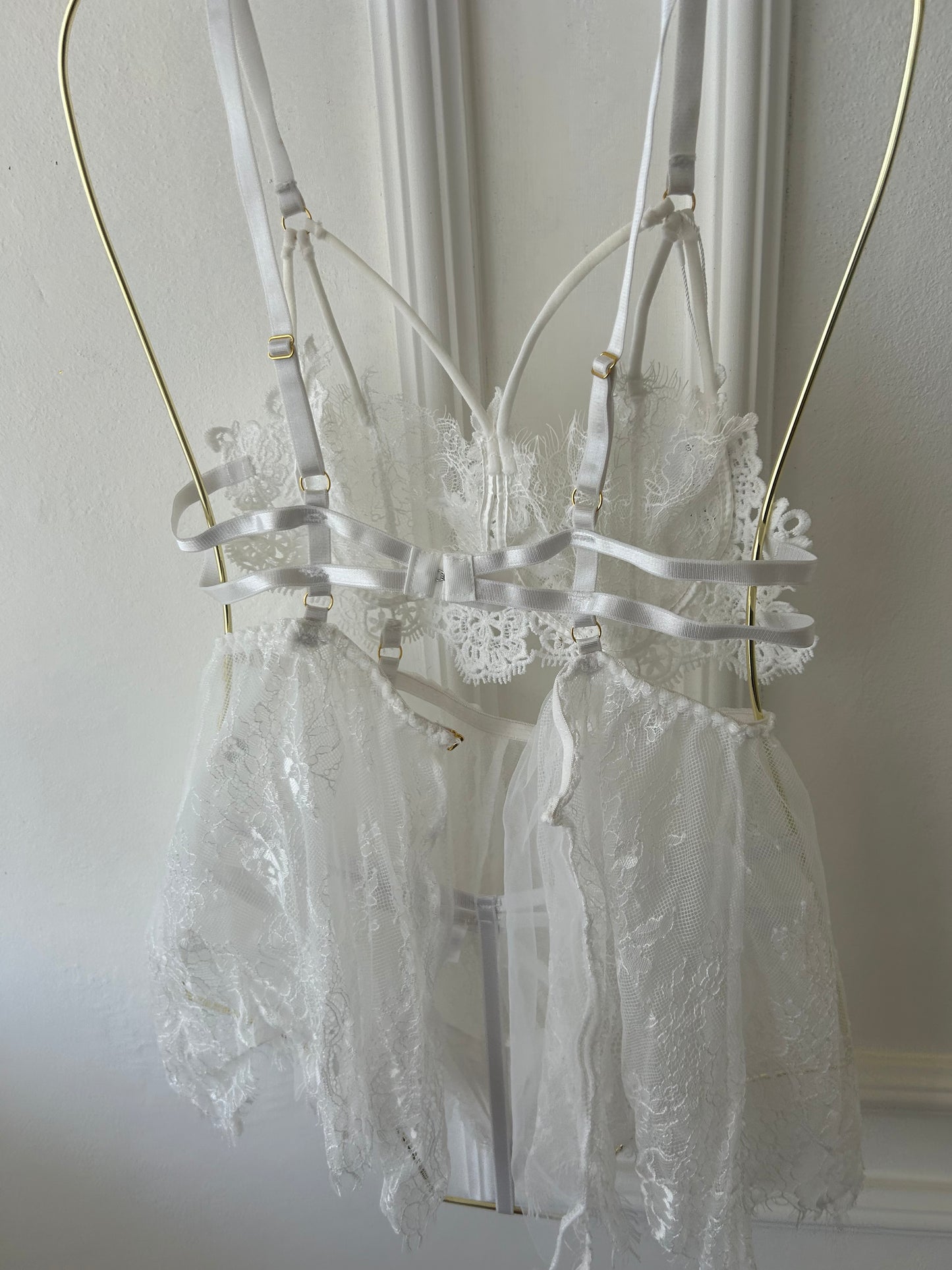 Amani babydoll in white