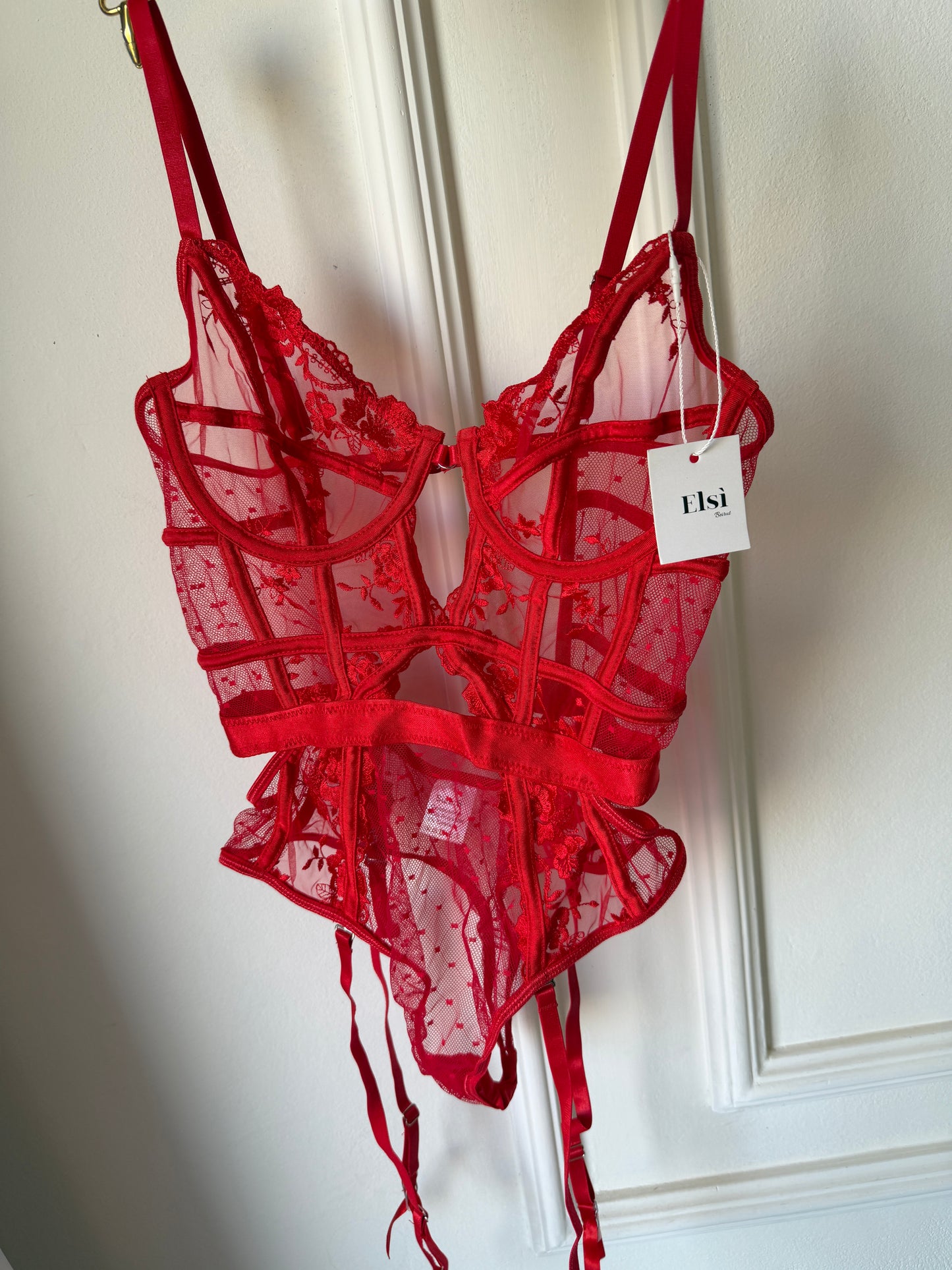 Dina bodysuit in red