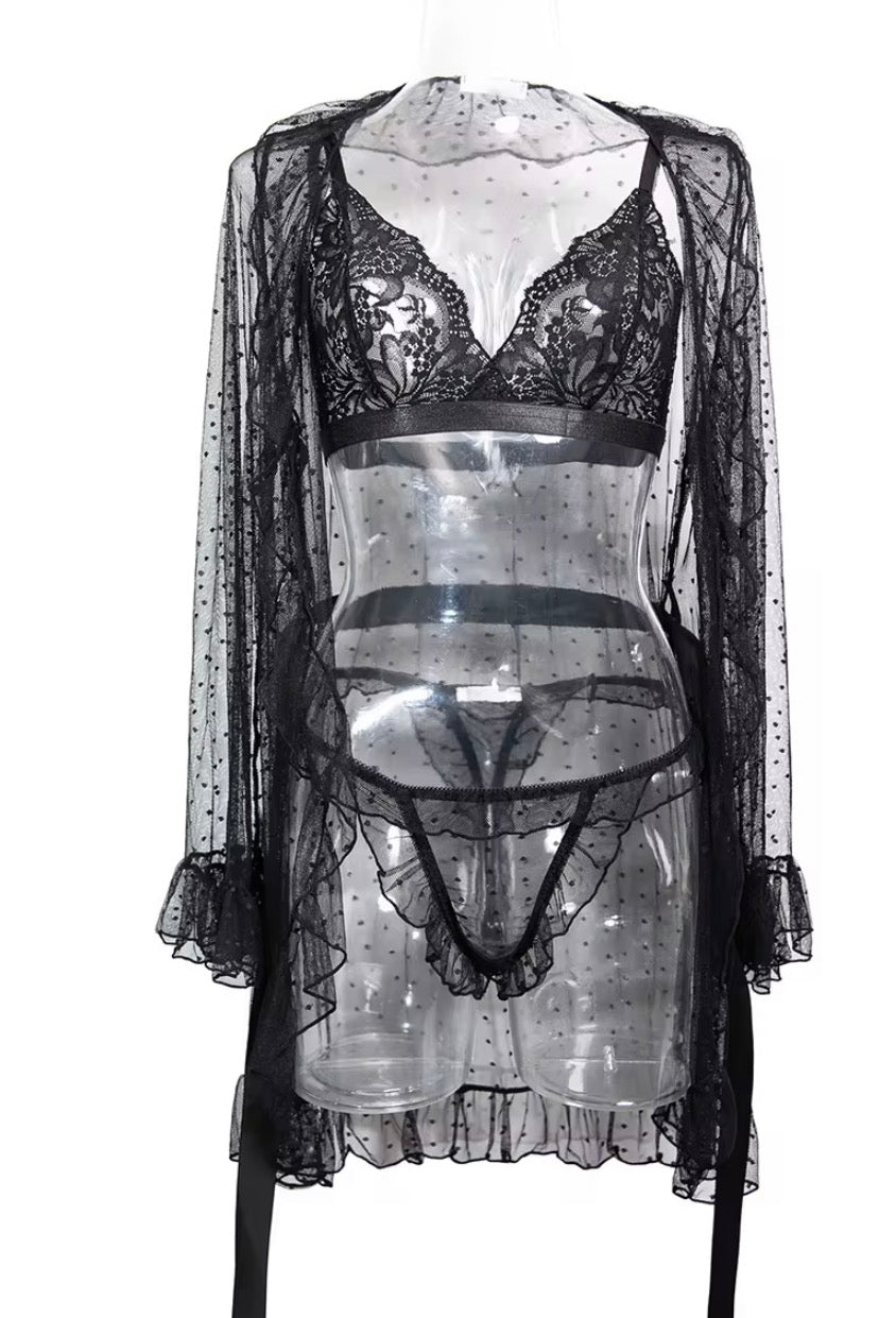 Alina set in black (full set)